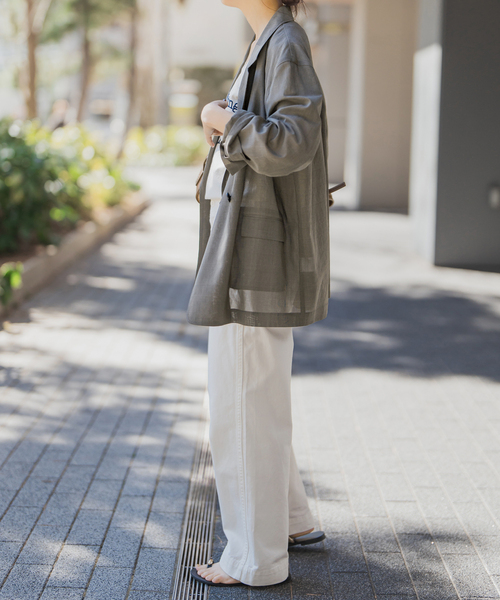 Spick＆Span ジャケット テーラードジャケット シアー