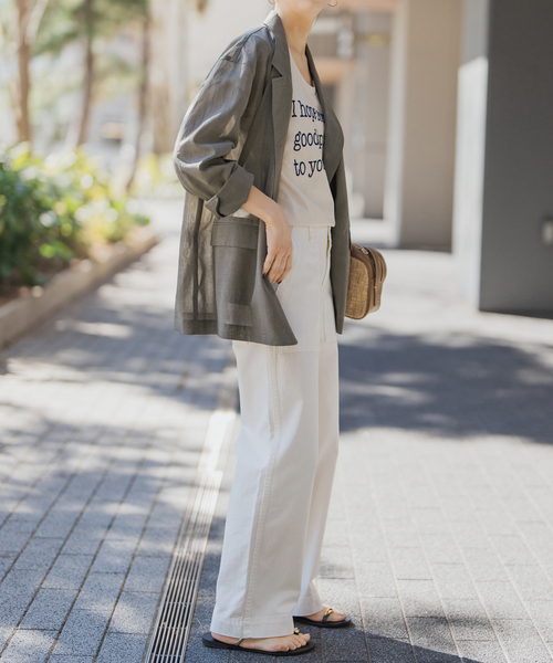 Spick＆Span ジャケット テーラードジャケット シアー