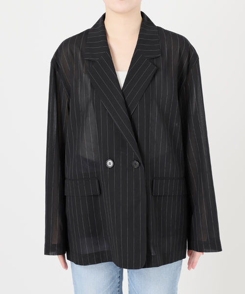 【福袋セール】 Spick＆Span シアー テーラードジャケット ジャケット ジャケット・アウター