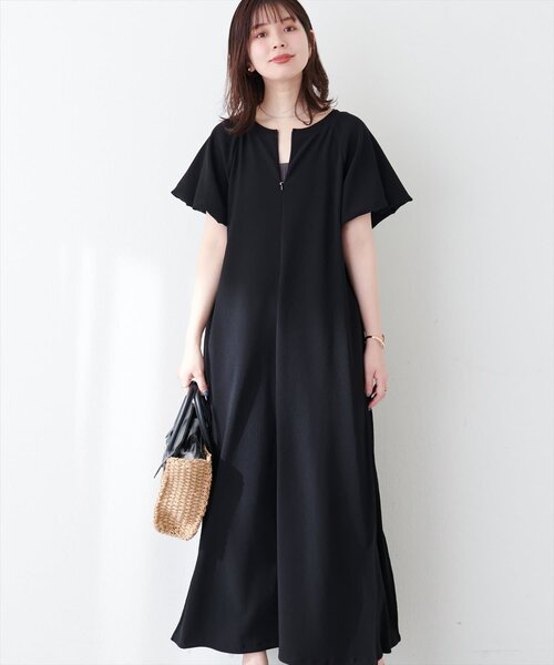 natural couture ワンピース 「mamamo」osono楽ちん2WAYリップル