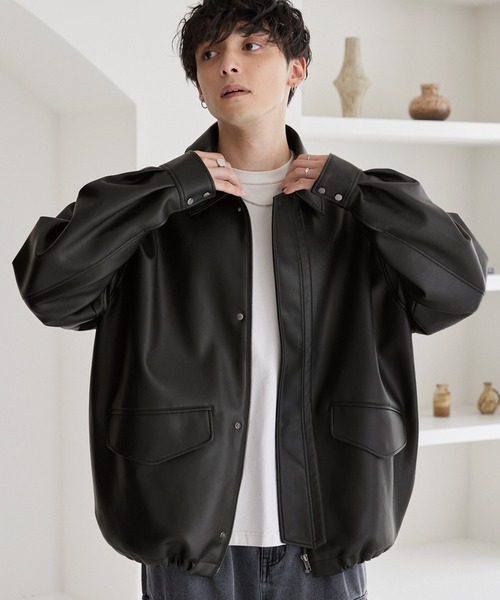 MONO-MART（モノマート） ブルゾン L ブラック メンズ : ZOZOTOWN