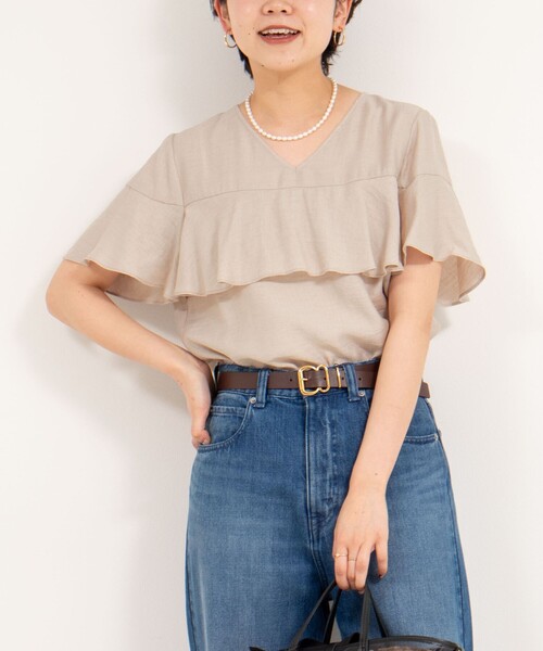 「NOLLEY'S」 半袖ブラウス FREE ベージュ レディース NOLLEY'S 「NOLLEY'S」 半袖ブラウス FREE ベージュ系その他3