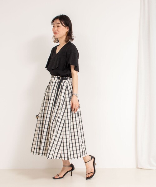 ブラウス シャツ 「WEB限定」「セットアップ対応」ジュピター半袖フリルブラウス レディース NOLLEY'S｜◇【WEB限定】《セットアップ対応》ジュピター半袖