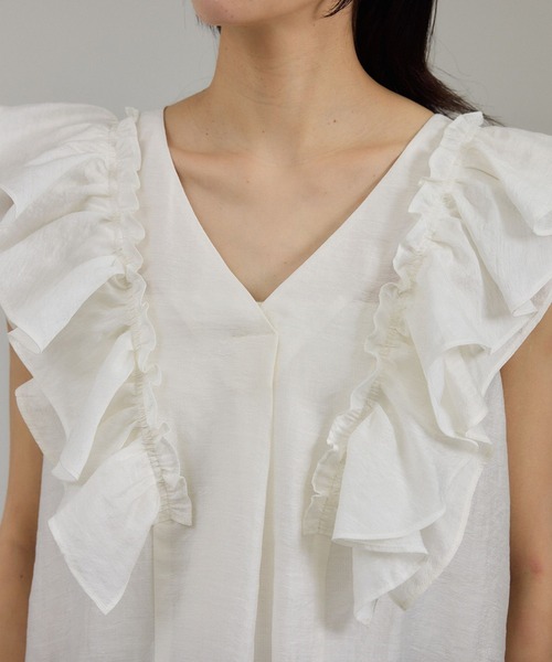 SALON adam et rope' ブラウス シャツ 「WEB限定」2WAYギャザー