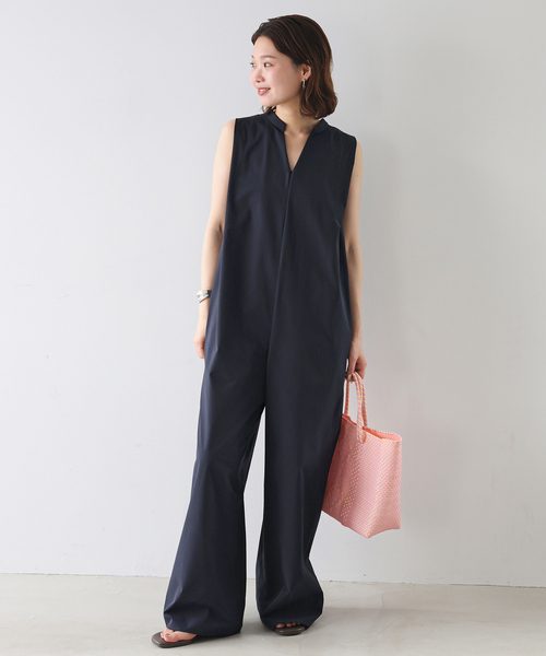 SLOBE IENA リラックスオールインワン 黒 サロペット SLOBE IENA（スローブイエナ）の「《WEB限定/追加》リラックス