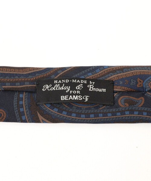 Holliday & Brown × BEAMS F別注ウールペイズリーネクタイ Holliday & Brown × BEAMS F別注ウールペイズリーネクタイ