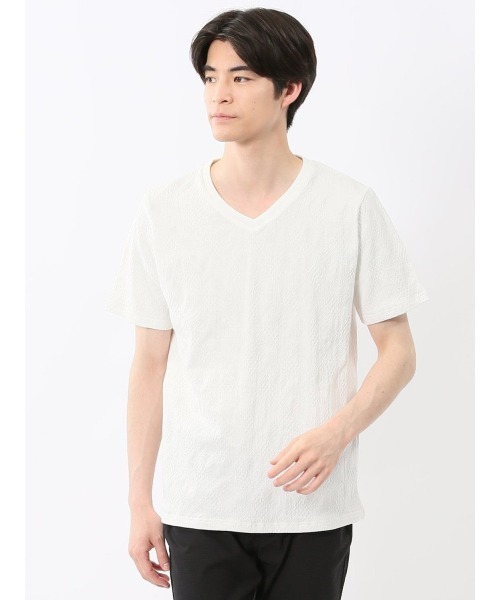 【まるこ】Theory luxe ウォッシャブル VネックTシャツ 白 Theory luxe - theory luxe ウォッシャブル Vネックブラウス