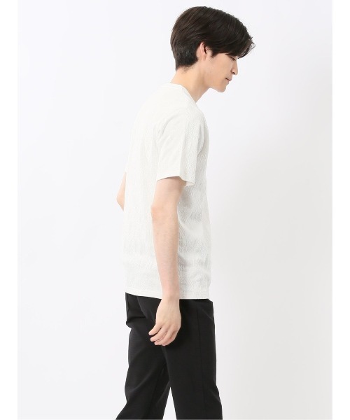 TAKA-Q tシャツ 「ウォッシャブル」タカキュー ふくれアーガイル