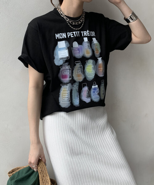 tシャツ 「WEB限定」パフュームロゴプリントTEE レディース