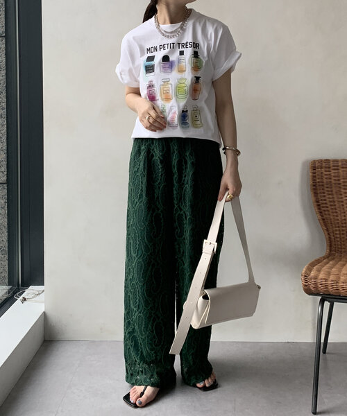 DouDou tシャツ 「WEB限定」ジャガープリントTEE レディース