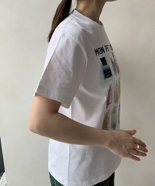 tシャツ 「WEB限定」パフュームロゴプリントTEE レディース DouDou tシャツ 「WEB限定」パフュームロゴプリントTEE