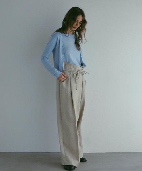 ETRE TOKYO（エトレトウキョウ） カーディガン Vネックバイカラー