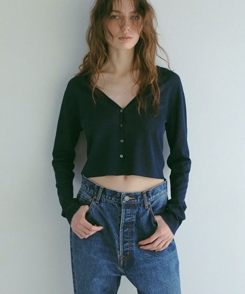 ETRE TOKYO（エトレトウキョウ） カーディガン Vネックバイカラー