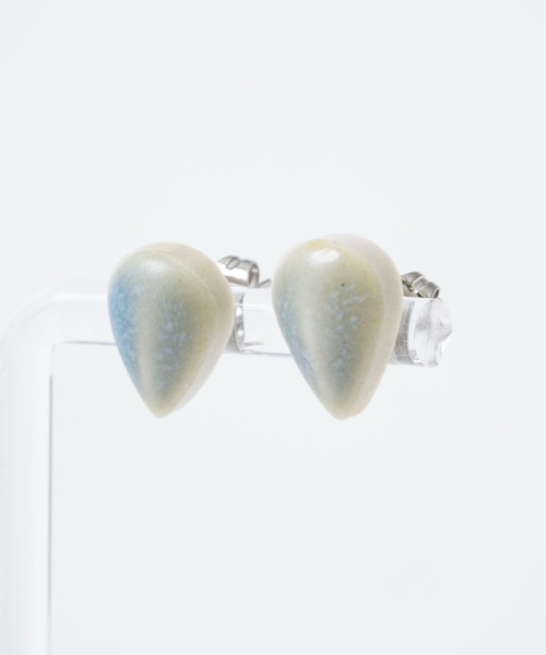 ピアス 「B＆D MINOYAKI」しずく 美濃焼き ピアス サージカル