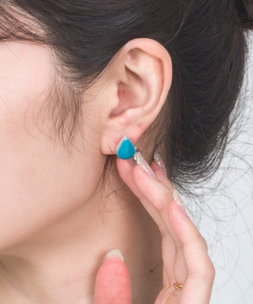 ピアス 「B＆D MINOYAKI」しずく 美濃焼き ピアス サージカル