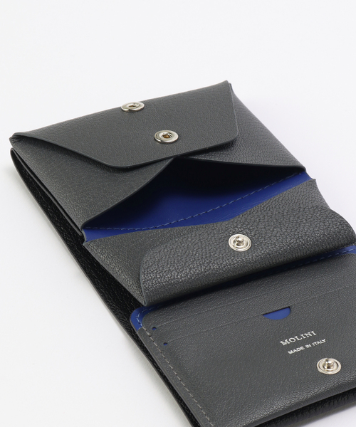 MOLINI Bifold Compact Wallet ロイヤルブルー×グレー Bifold Compact Wallet - Blue × Gray – MOLINI（モリニ