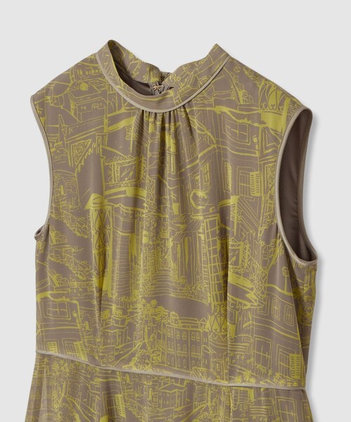 ANAYI（アナイ） ワンピース シティスケーププリントマキシ ワンピース