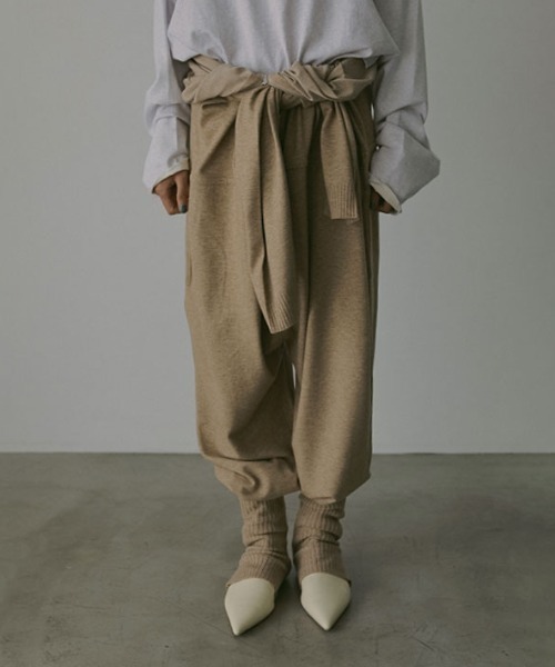 ETRETOKYO フロントボタンニットオールインワン CAMEL ETRE TOKYO - フロントボタンニットオールインワン - CAMEL | ADDICT