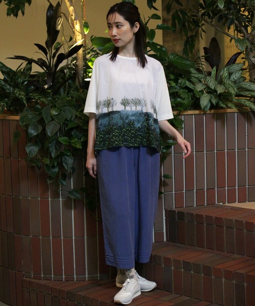 SUPER HAKKA（スーパーハッカ） パンツ セルロース麻製品染めタック