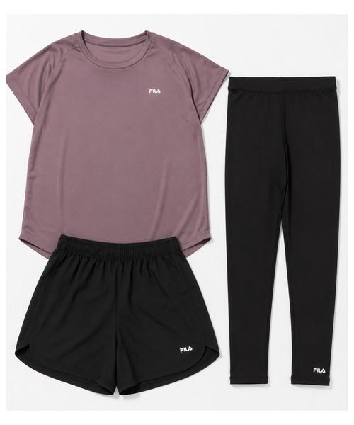 FILA（フィラ） ラッシュガード マルチウェイ セットアップ 3点セット