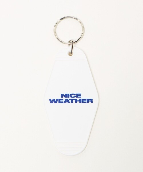 NICE WEATHER キーホルダー 「NICE WEATHER」モーテル キーリング