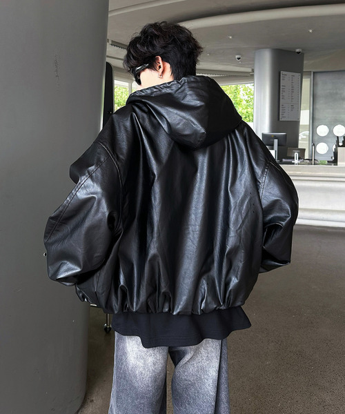 「neos」 ブルゾン LARGE ブラック メンズ_画像6