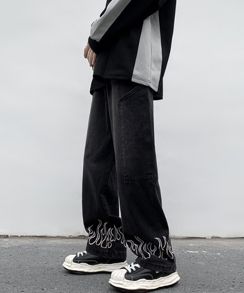 「MGV」 加工デニムパンツ LARGE ブルー メンズ