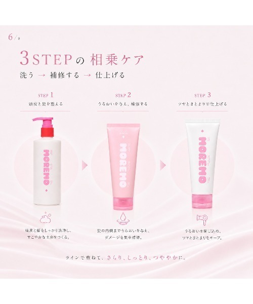 MOREMO（モレモ） シャンプー 「moremo/モレモ」ノベルティー付き