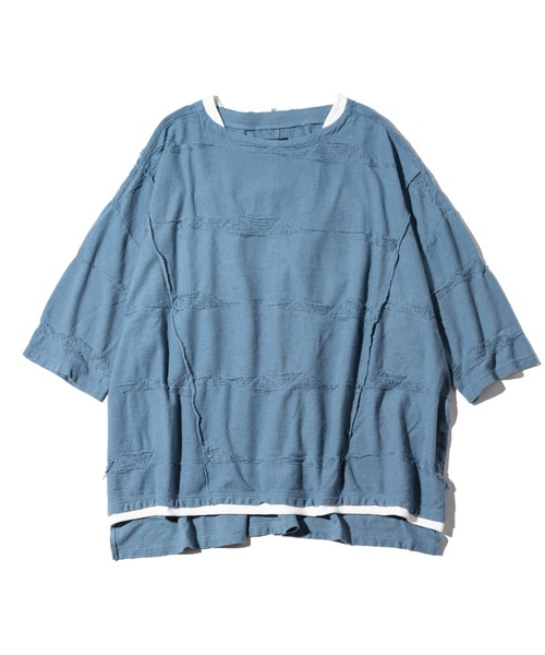 「glamb」 7分袖Tシャツ S ブルー メンズ