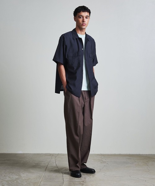 BEAUTY&YOUTH メンズ サイズM シャツ BEAUTY＆YOUTH UNITED ARROWS シャツ FLAX ライク オープン