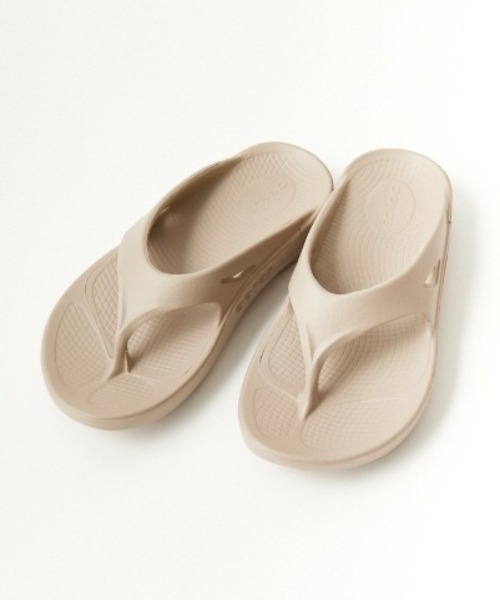 「OOFOS」 フラットサンダル 8 ブラック レディース_画像6