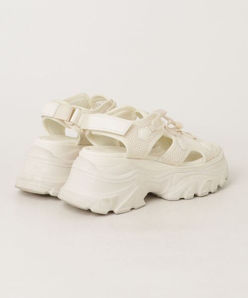 「LOWRYS FARM」 フラットサンダル MEDIUM ホワイト レディース_画像2