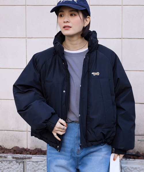 美品✨ペニーブラック　大きいサイズ　ダウンジャケット　バイカラー　44 紺 ダウンジャケット フルジップ 600フィル WINDWALL HMLYN 30