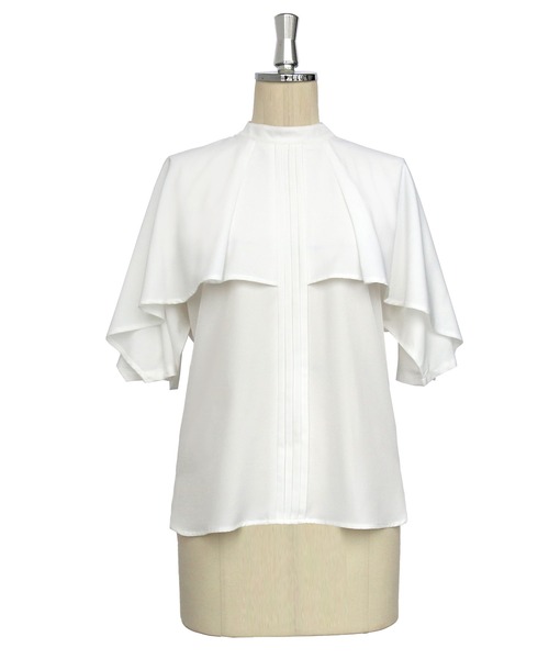 「RUIRUE BOUTIQUE」 半袖ブラウス LL ライトグレー レディース_画像7