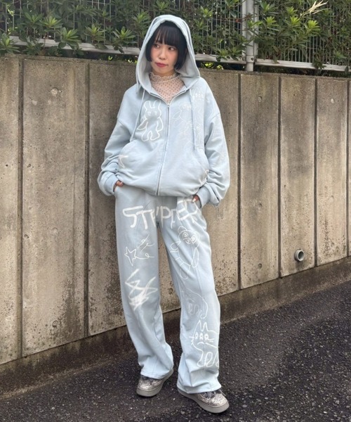 candy stripper パーカー Candy Stripper（キャンディーストリッパー） パーカー GRAFFITI PRINT