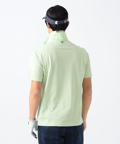 「BEAMS GOLF」 半袖ポロシャツ LARGE ブルー メンズの画像