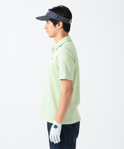 「BEAMS GOLF」 半袖ポロシャツ LARGE ブルー メンズの画像