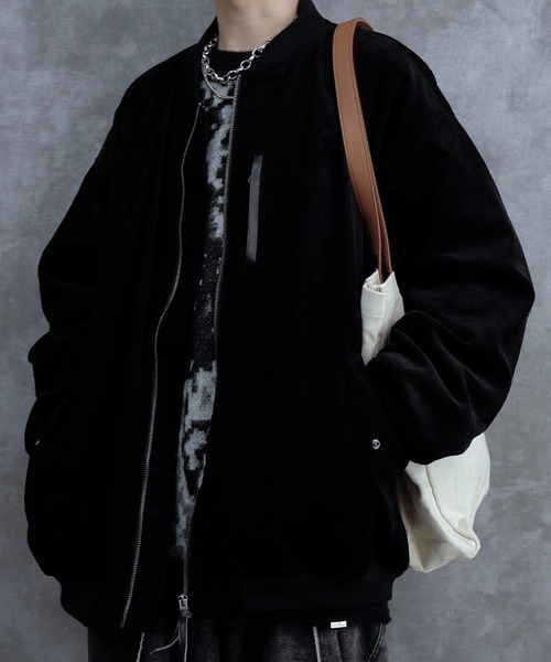 「INTER FACTORY」 ブルゾン MEDIUM ブラック メンズ_画像2