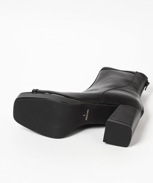 「Heather」 ショートブーツ M アイボリー レディースの画像6