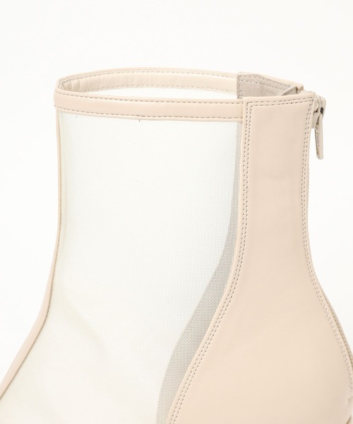 「Heather」 ショートブーツ M アイボリー レディースの画像9