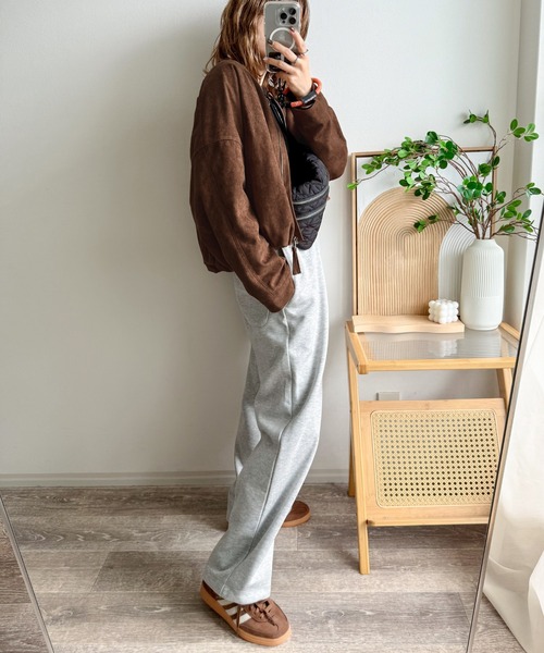 Cura Closet ブルゾン アウター 「ema.217 select」フェイクスエード