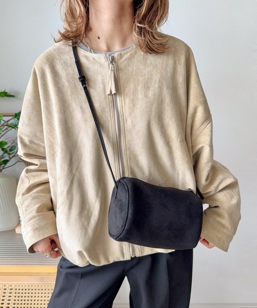 Cura Closet ブルゾン アウター 「ema.217 select」フェイクスエード