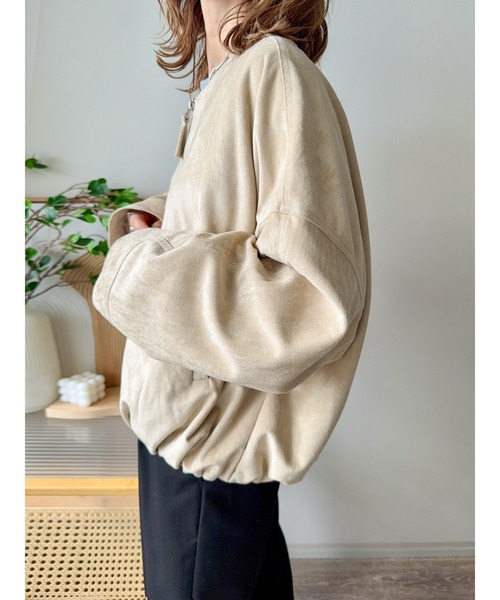 Cura Closet ブルゾン アウター 「ema.217 select」フェイクスエード