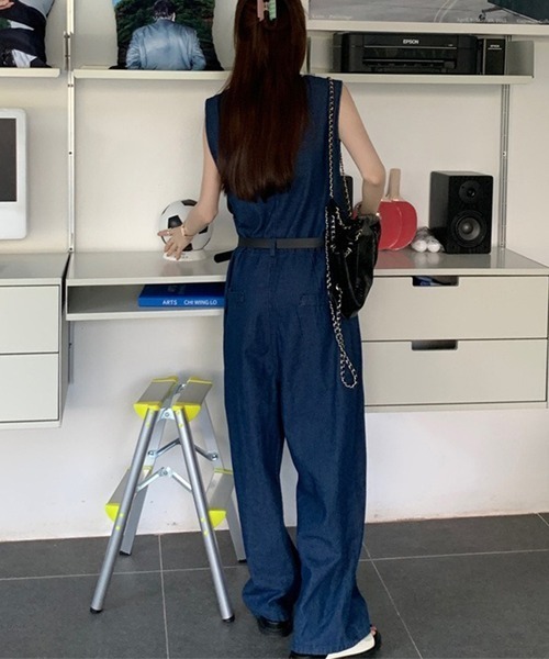 「NANEA」 オールインワン MEDIUM ブルー レディース_画像8