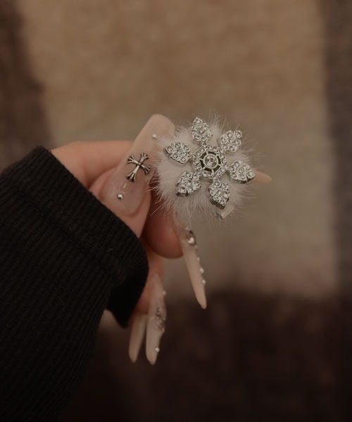 TONE SELECT GOODS ヘアクリップ 「resonance」キラキラ 雪の結晶