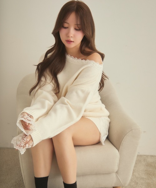 TITTY＆CO.（ティティーアンドコー） セットアップ レースニット