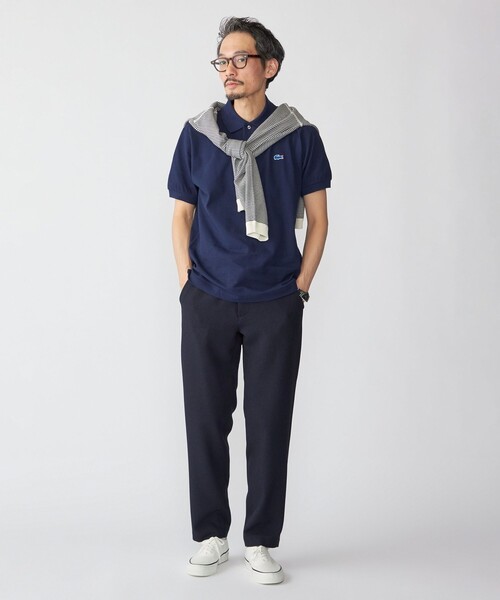 「LACOSTE」 半袖ポロシャツ 3 ネイビー メンズの画像