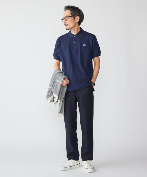 「LACOSTE」 半袖ポロシャツ 3 ネイビー メンズの画像