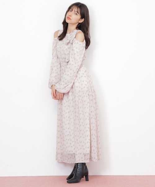 ジル バイ ジル スチュアート（JILL by JILL STUART）/小花柄ボウタイワンピース JILL by JILL STUART（ジルバイジルスチュアート） ワンピース 小花柄