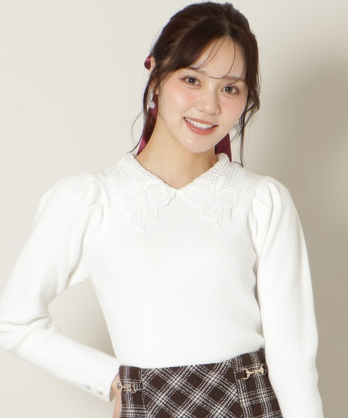 WILLSELECTION（ウィルセレクション） ニット セーター リボンレース